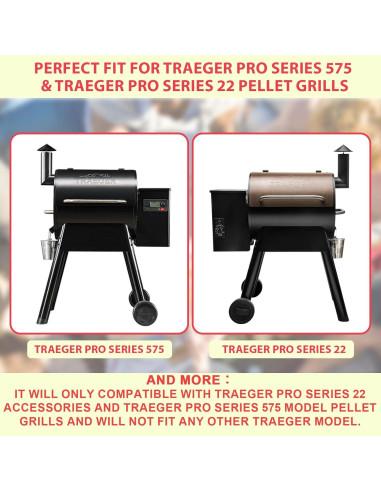 Estante de Almacenamiento para Parrilla Traeger Pro 22/575 - Acero Negro
