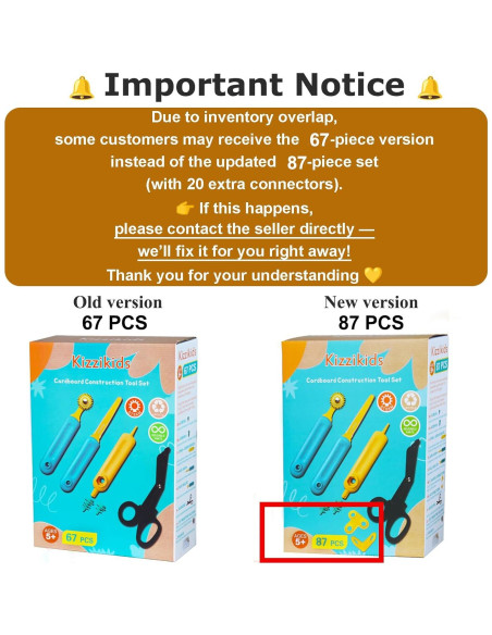 Kit de Herramientas de Cartón Kizzikids 87 PZS para Niños 5+