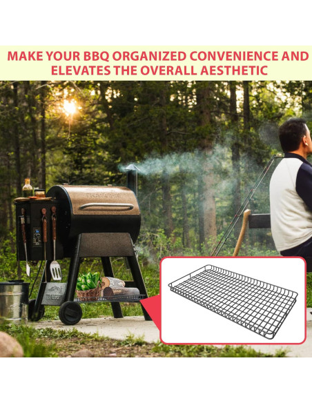 Estante de Almacenamiento para Parrilla Traeger Pro 22/575 - Acero Negro