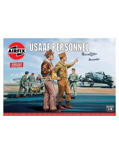 Figuras de Modelo Militar Airfix USAAF WWII 1:76 46 Piezas