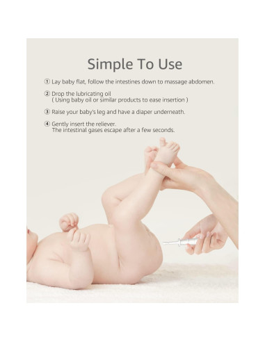 Aliviador de Gas y Cólico para Bebés GROWNSY 24pcs Natural