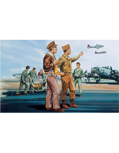 Figuras de Modelo Militar Airfix USAAF WWII 1:76 46 Piezas
