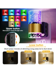 Luz Nocturna LED Regulable L LOHAS con Control Remoto RGB 2