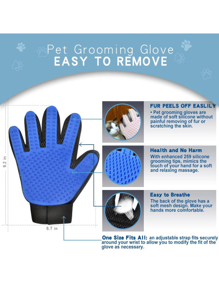 Rascador Doble Lado GOESWELL para Aseo de Mascotas Azul 2 Pzas Rascador Doble Lado GOESWELL para Aseo de Mascotas Azul 2 Pzas