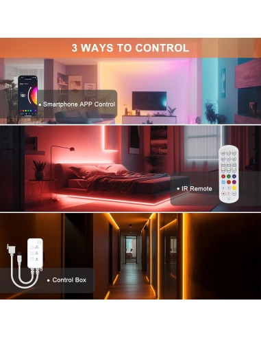 Controlador Dimmer MIWISE para Tiras LED RGB COB 4 Pines