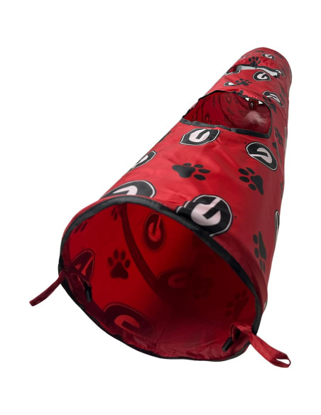 Túnel de Gato Pets First NCAA Georgia Bulldogs con Pelota Túnel de Gato Pets First NCAA Georgia Bulldogs con Pelota