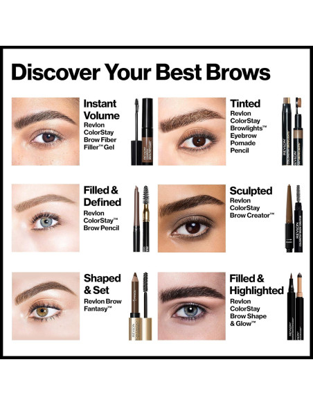 Gel para Cejas Volumizador Revlon Color Stay 6.8 ml Rubio