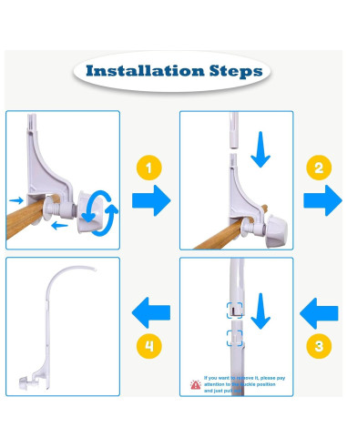 Soporte de Móvil para Cuna de Bebé SAGOOITS 60.96 cm Ajustable