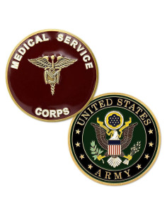 Moneda Conmemorativa Cuerpo de Servicios Médicos EE. UU. 44mm