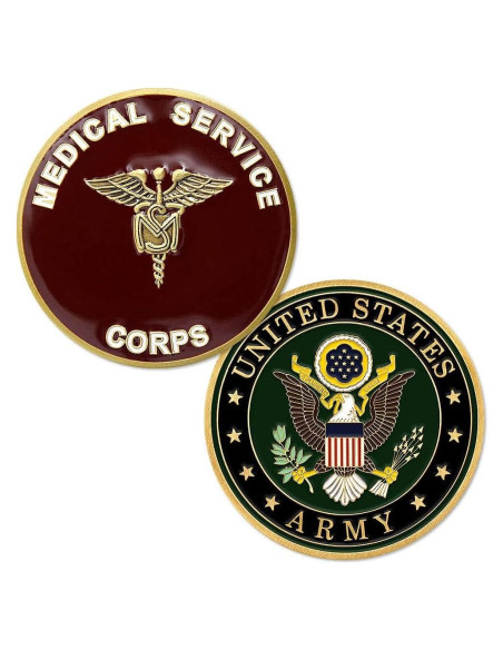 Moneda Conmemorativa Cuerpo de Servicios Médicos EE. UU. 44mm