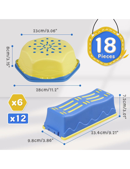 18 Piezas Piedras de Equilibrio HappyField para Niños 3 Años 18 Piezas Piedras de Equilibrio HappyField para Niños 3 Años