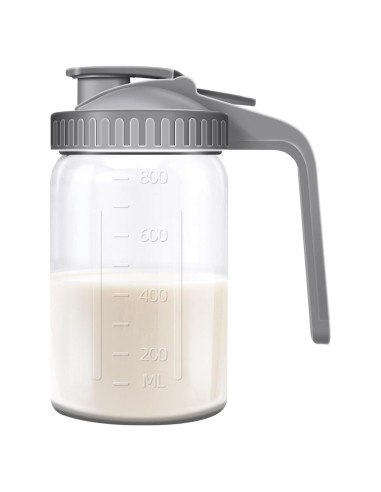 Jarra de Leche Materna OFDMNY 0.91L Vidrio Hermético con Tapa