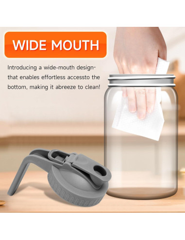 Jarra de Leche Materna OFDMNY 0.91L Vidrio Hermético con Tapa