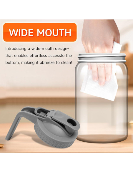 Jarra de Leche Materna OFDMNY 0.91L Vidrio Hermético con Tapa