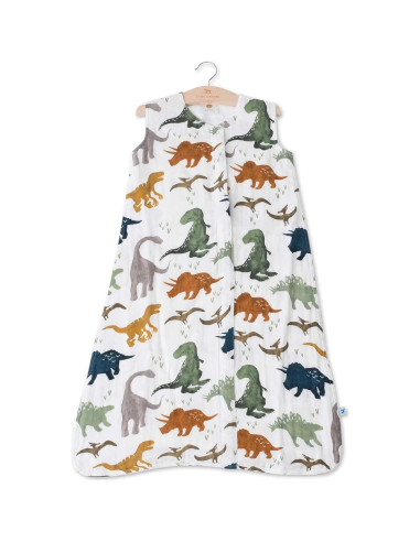 Saco de Dormir Muselina Algodón Amigos Dino 0-6 Meses 1.1 TOG