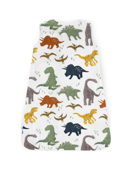 Saco de Dormir Muselina Algodón Amigos Dino 0-6 Meses 1.1 TOG