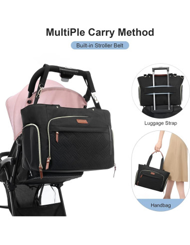 Bolsa de Extractor de Leche LOVEVOOK Set 3 Piezas Negra