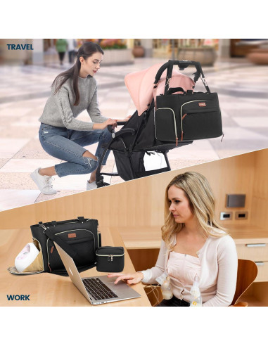 Bolsa de Extractor de Leche LOVEVOOK Set 3 Piezas Negra