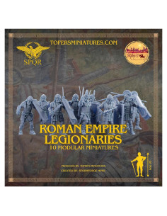 Juego de Miniaturas Tofer 10 Legionarios Imperio Romano 28 mm