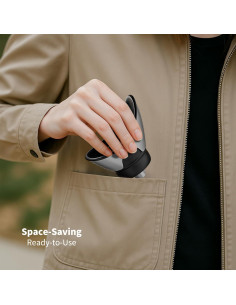 Orinal Femenino Portátil PFP - Silicona Reutilizable Negro 2