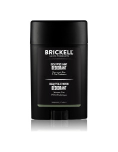 Desodorante Natural Brickell para Hombres 75g Eucalipto y Menta