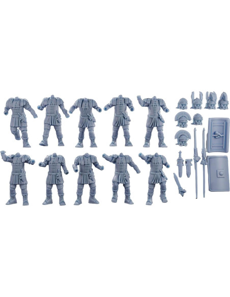 Juego de Miniaturas Tofer 10 Legionarios Imperio Romano 28 mm