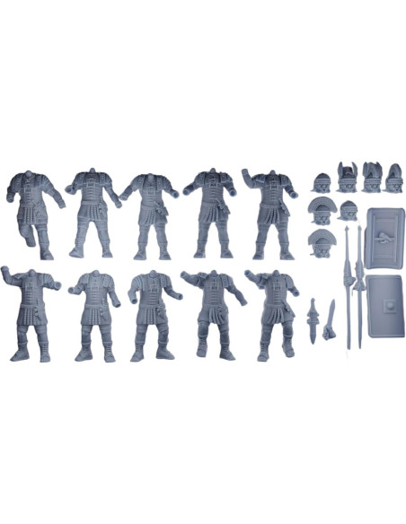 Juego de Miniaturas Tofer 10 Legionarios Imperio Romano 28 mm