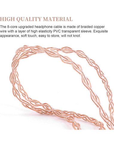 Cable de Reemplazo MMCX Gneinour para Auriculares Shure SE215 1.22m