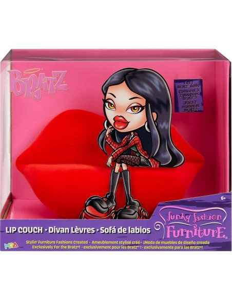 Sofá Labio Bratz para Muñecas - Muebles de Moda Funky