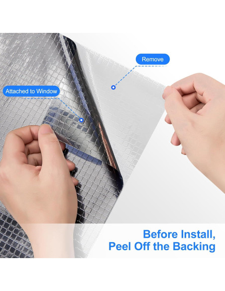 Película de Ventana Unidireccional Beautysaid 44.5x200cm Anti UV Película de Ventana Unidireccional Beautysaid 44.5x200cm Anti UV