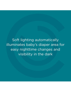 Almohadilla para Cambiar Pañales Contornos Baby con Luz Nocturna 2