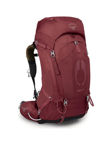 Mochila de Senderismo Osprey Aura AG 50L Mujeres Rojo