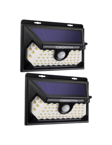 Luz de Seguridad Solar TORCHSTAR 58 LED 4 Modos IP65 Paquete de 2