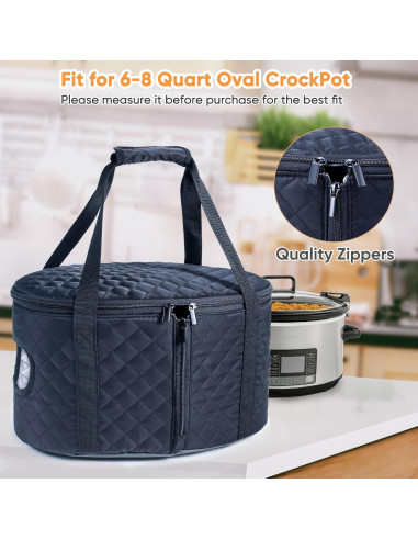 Bolsa de Transporte para Olla de Cocina Lenta BAGSPRITE 6-8 Qt