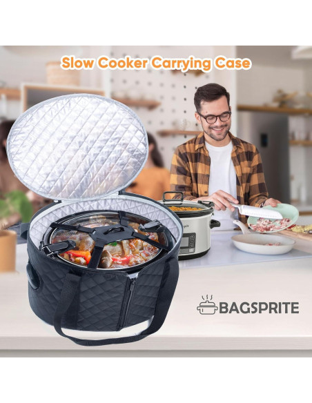 Bolsa de Transporte para Olla de Cocina Lenta BAGSPRITE 6-8 Qt