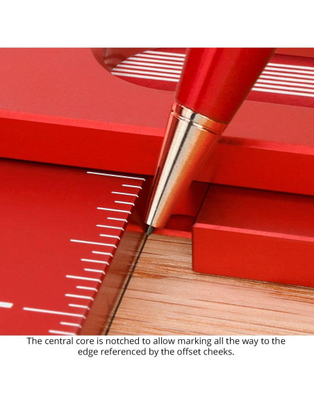 Juego de Escuadras de Carpintería Woodpeckers 15 y 20 cm Aluminio