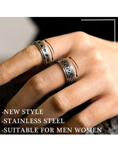 Conjunto de Anillos Giratorios Acero Inoxidable 16 Piezas 2