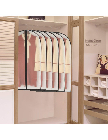 Bolsa para Prendas HomeClean 61x102 cm - Juego de 6, Negra