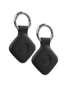Funda Protectora Silicona UYRUREL para Telylou Air Tags - Negro (2 Pzas)