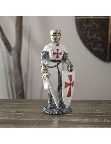 Figurita Caballero Cruzado con Escudo Pacific Trading 20.96 cm