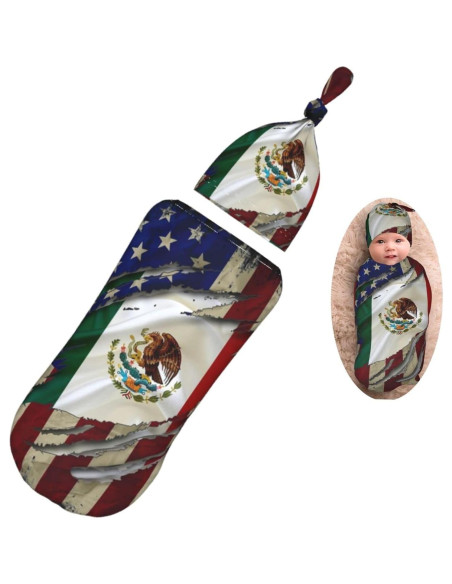 Manta de Envoltura para Bebé AuHomea Ajustable 29x53cm