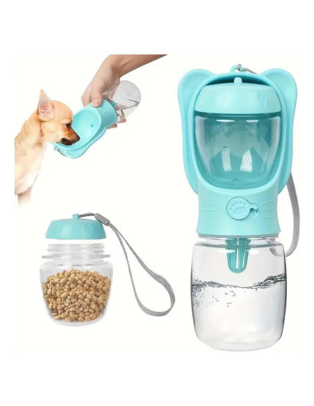 Botella de Agua para Perros ZHEJIANG 350 ml Portátil a Prueba de Fugas