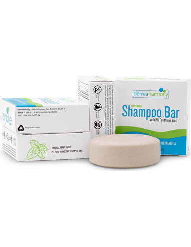 Champú Sólido DermaHarmony 2% Zinc Pyrithione Menta 113g