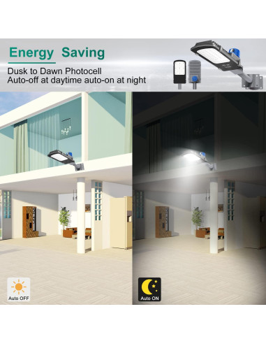 Luz de Calle LED Gebosun 35W 5400 Lúmenes IP65 Automática