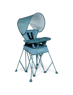 Silla Alta Portátil Baby Delight Ve Conmigo Deluxe Onda Azul