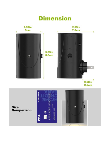 Luz Nocturna LED Niocomio Enchufable con Sensor 3000K