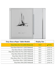 Funda E NET-CASE para Onyx Boox GO 10.3" ePaper Marrón 2