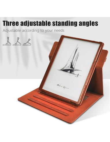 Funda E NET-CASE para Onyx Boox GO 10.3" ePaper Marrón