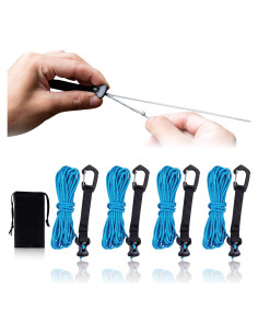 Cuerdas de Tensión Ultraligeras HIKEMAN 4M 2mm Nylon Azul