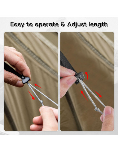 Cuerdas de Tensión Ultraligeras HIKEMAN 4M 2mm Nylon Azul